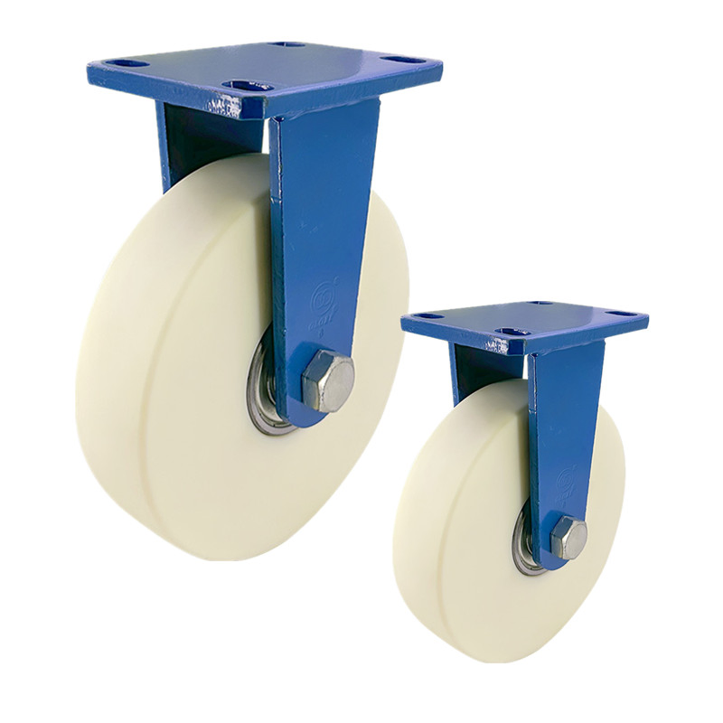 China 2000kgs Load Nylon Caster Wheel with Blue Fork Manufacturers Extra Loading