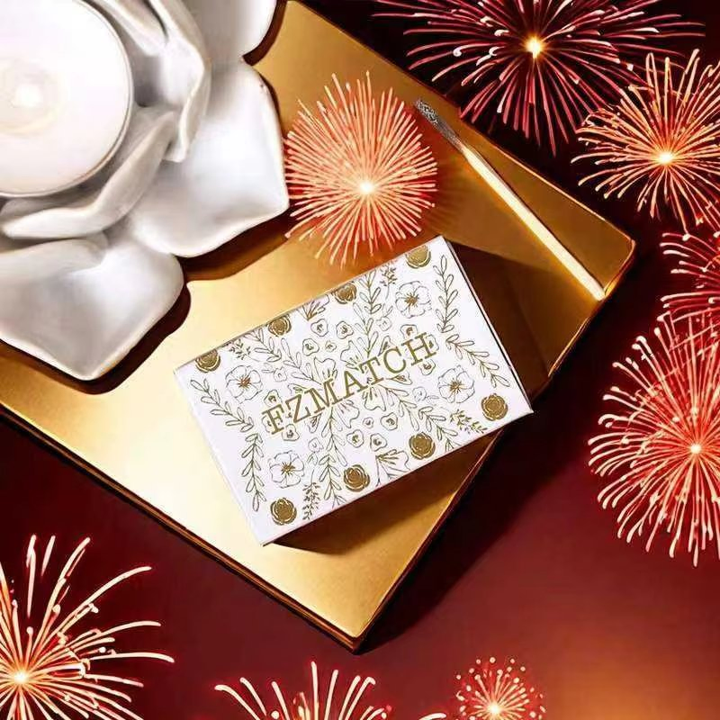 Safety Customized Hot Sale Custom Black Luxury Matches for Candles in Bulk Slender Box Match