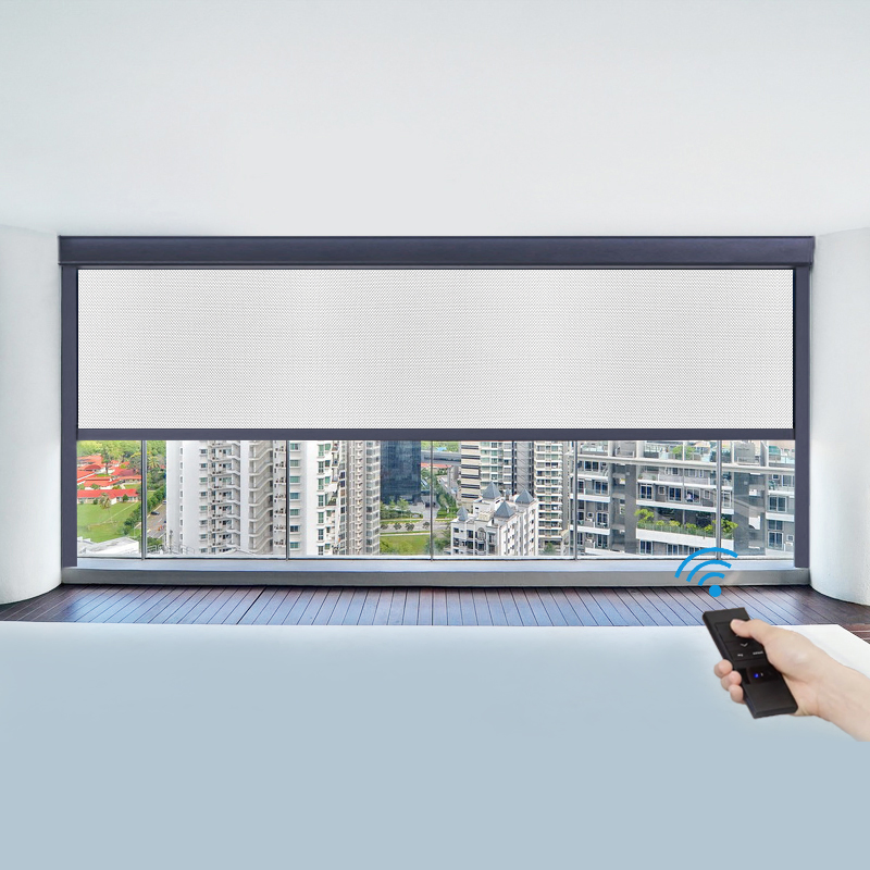 Electric Sun Shading Zipped Screen Roller External Blinds Shutter Shades Outdoor Blinds