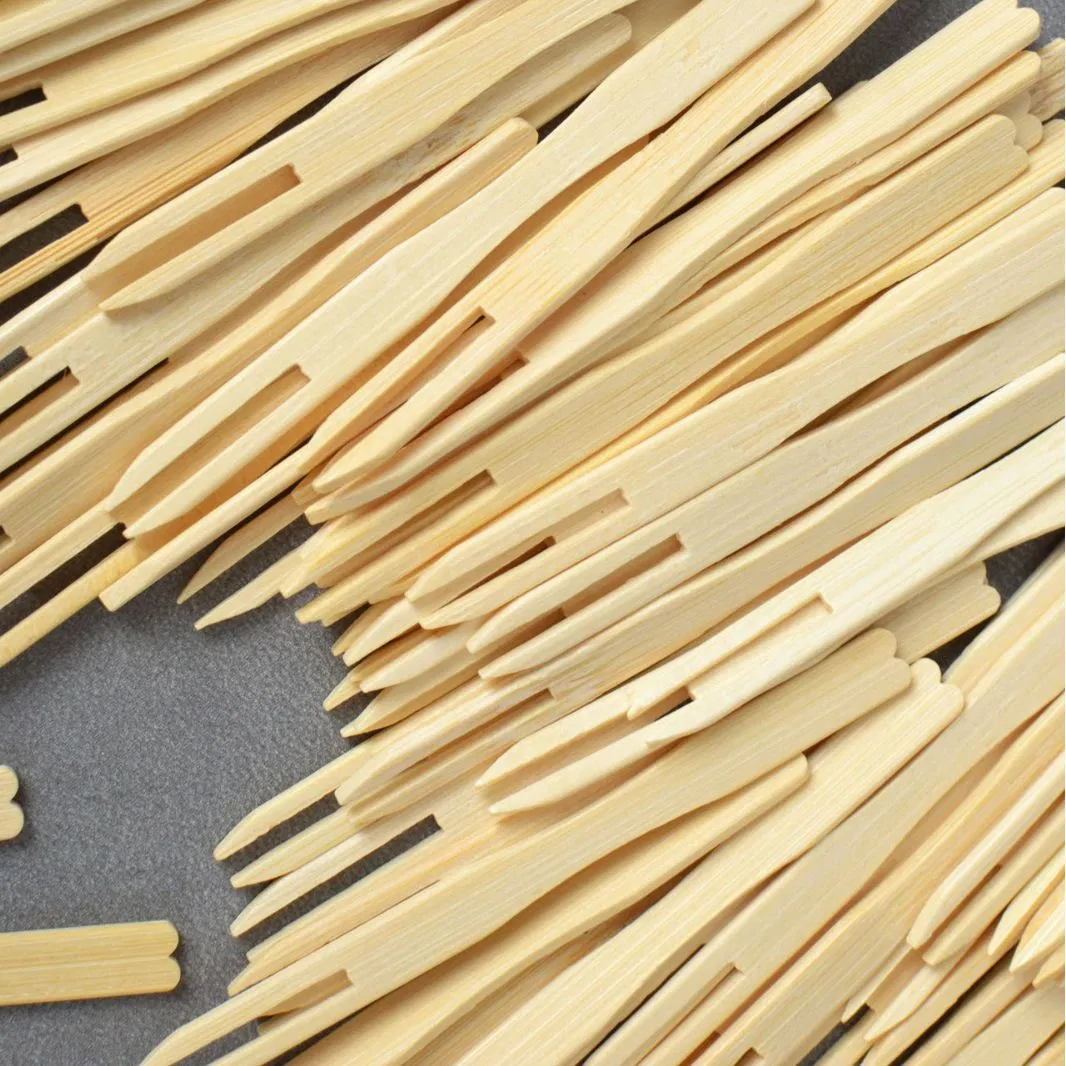 Disposable Bamboo Fruit Fork Decorative Picks