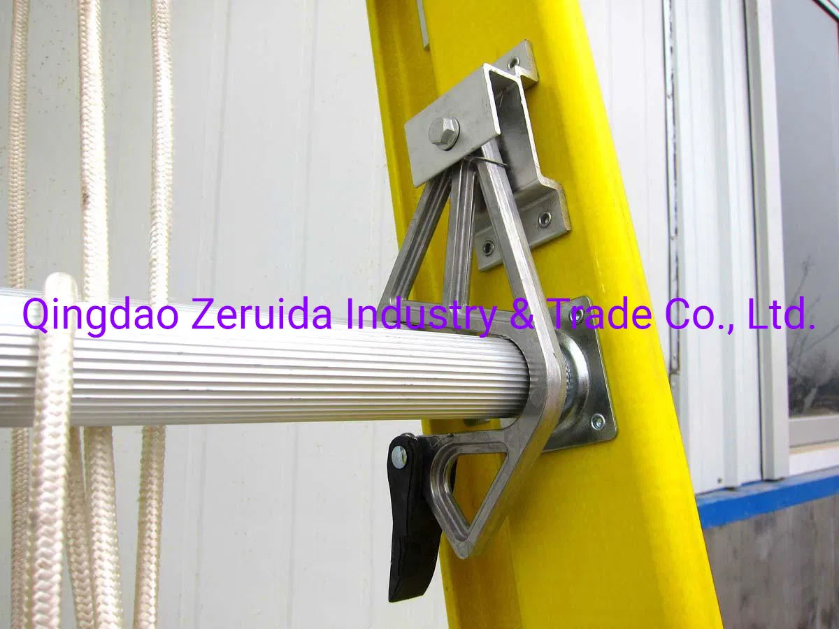 20 Steps Rope Operated Combination Extension Fiberglass Ladder / Aluminum Ladder