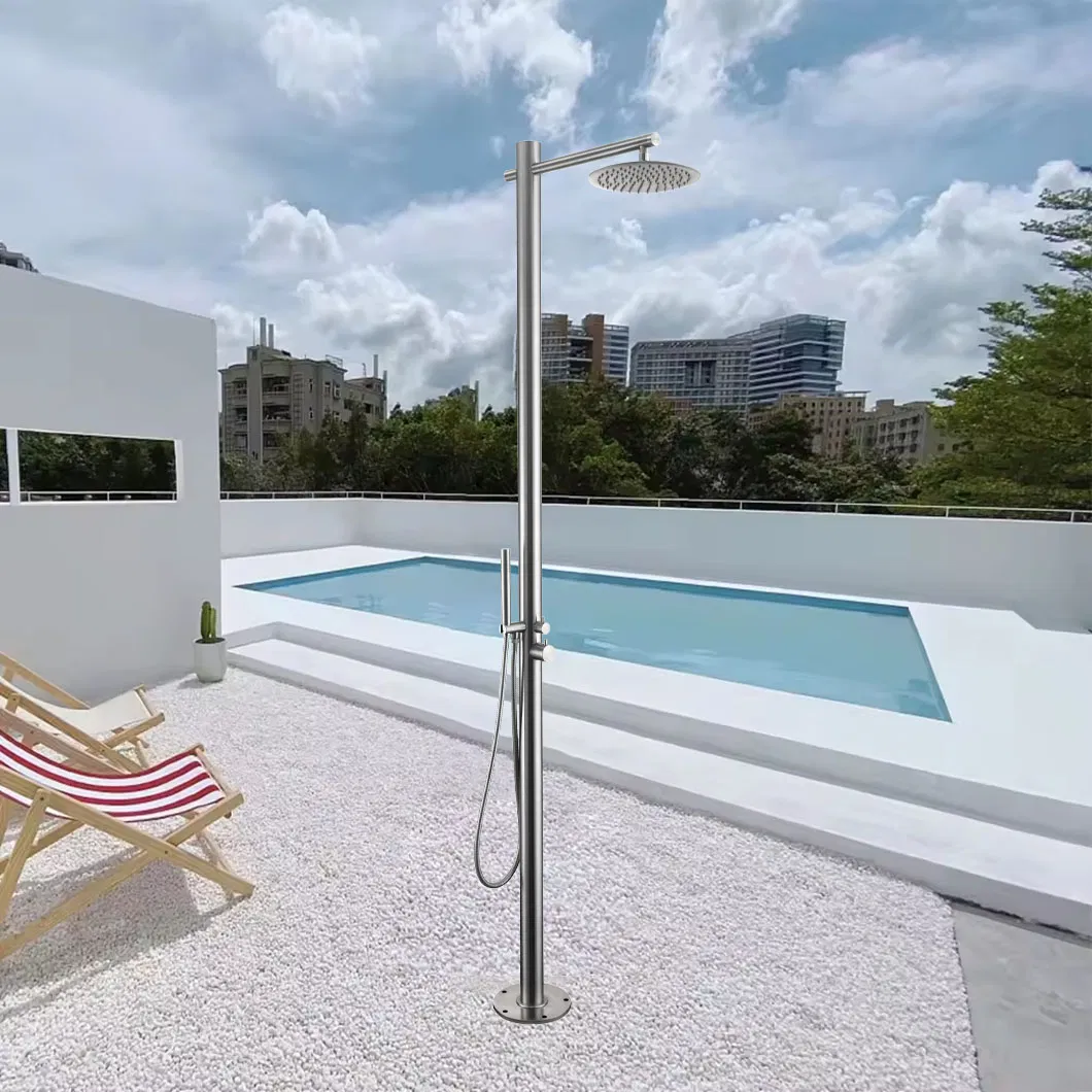 Modern Style Durable Stainless Steel Outdoor Shower for Swimming Pool