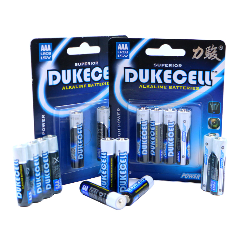 1.5V 140mins AAA Am4 Lr03 ultra Alkaline Batteries Dry Cell Battery Heavy Duty High Power for electronic equipment