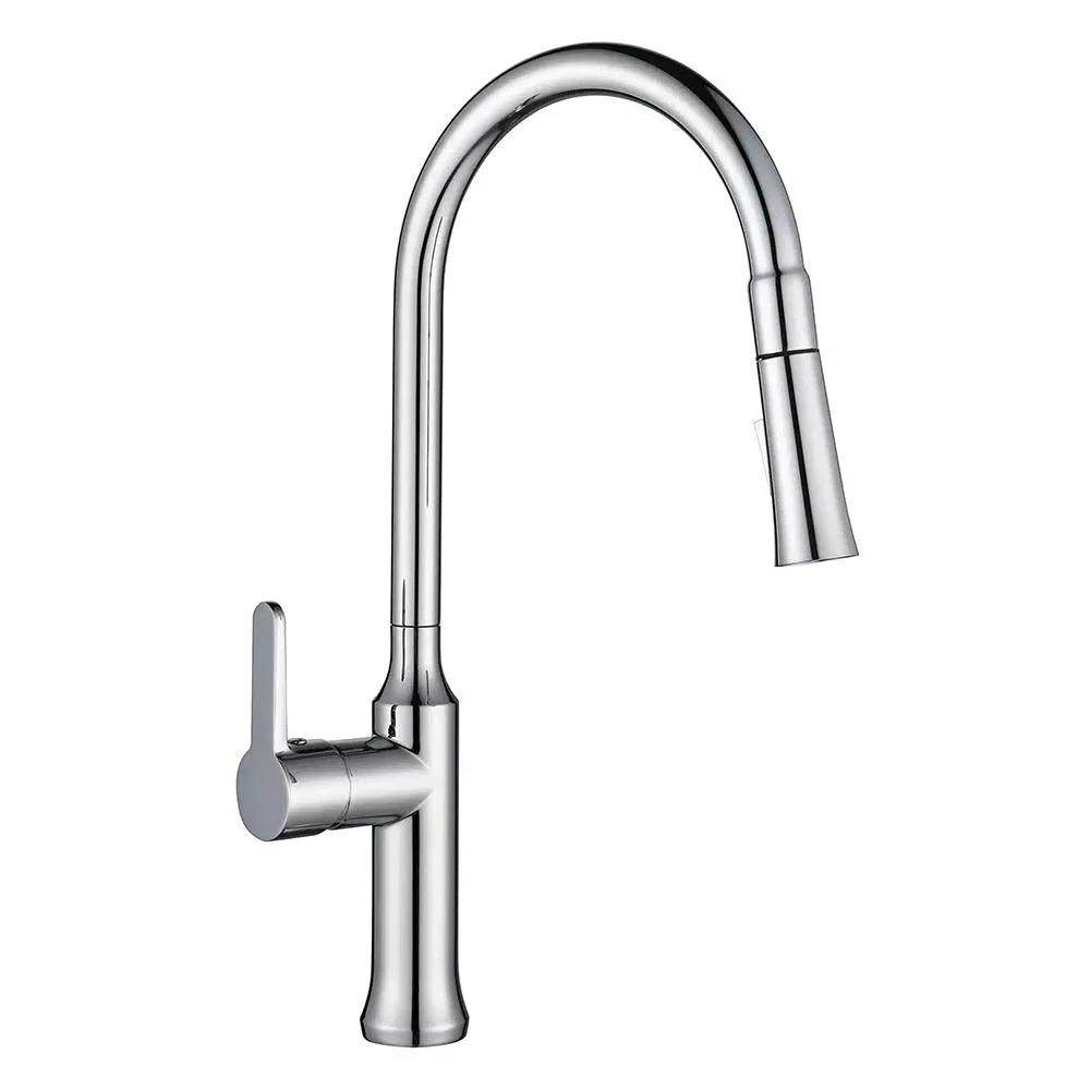 Brush Nickel Finished Lead Free Brass Single Handle Sink Mounted Upc Kitchen Sink Faucet