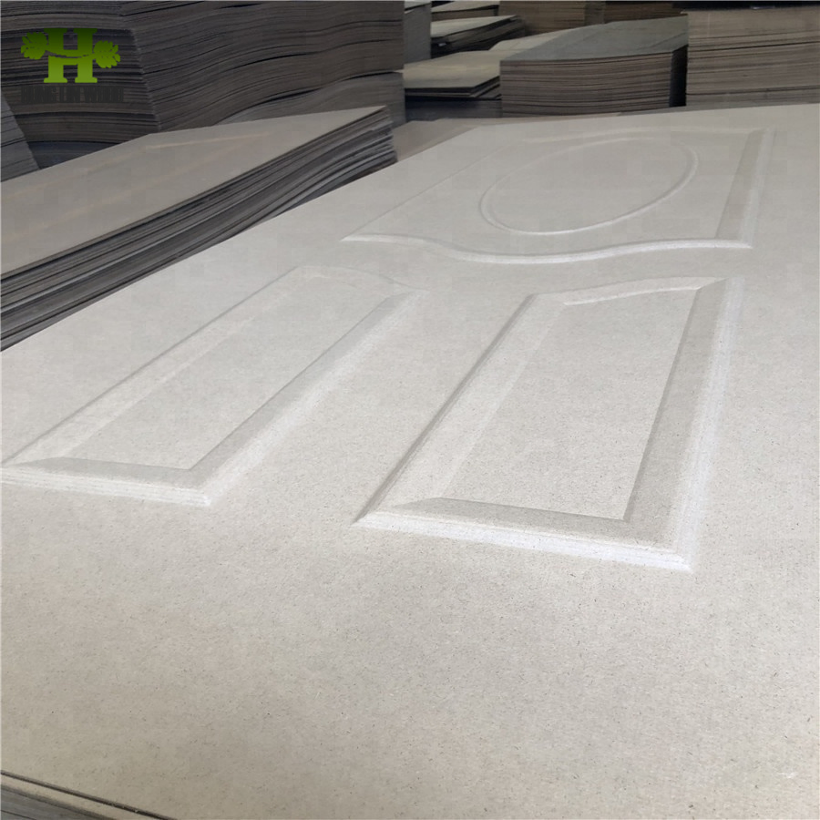 Raw Material Decorative Molded Melamine Veneer MDF/HDF Door Skin