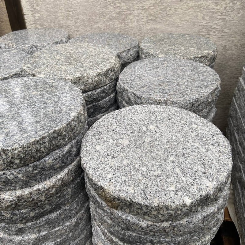 Custom Shape Round Granite Stepping Stones for Gardens