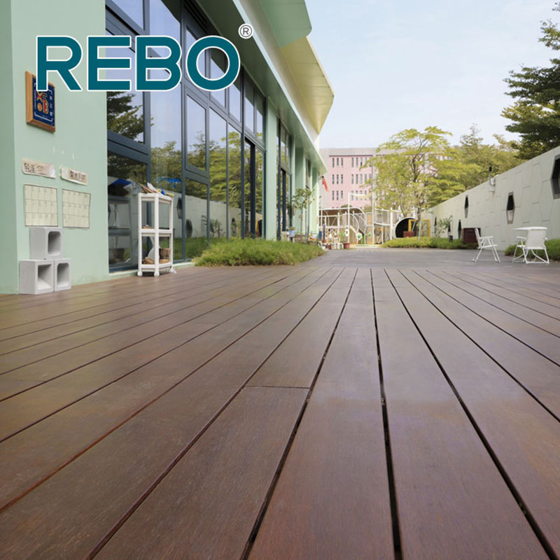 European Standard E1 Strand Woven Bamboo Wooden Flooring Outdoor