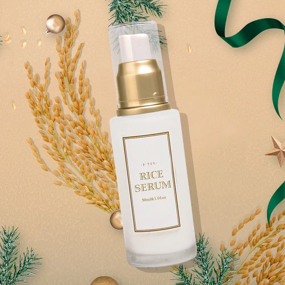 Custom Natural Rice Skin Care Set Facial Lightening Cream Face Toner Anti Aging Face Serum Personal Skincare Set