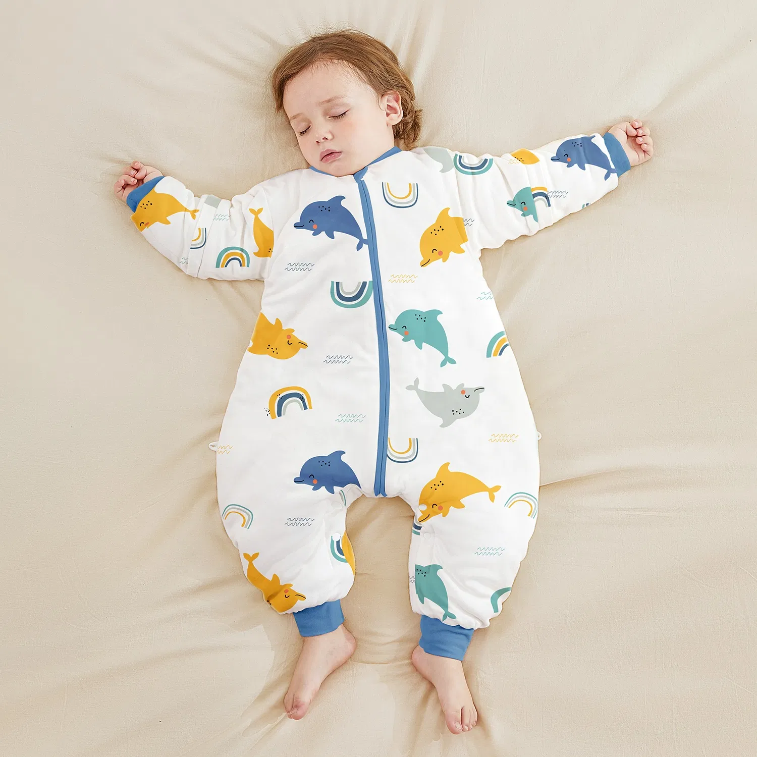 2024 New Arrival Newborn Sleep Sack Wearable Baby Blanket Boys Girls Cute Cotton Infant Sleeper Bags Newborn Sleeping Bag