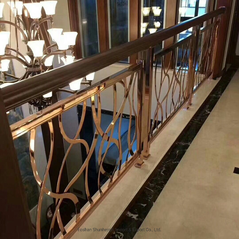 Interior Metal Stair Railing Modern Design Stainless Steel Balustrade
