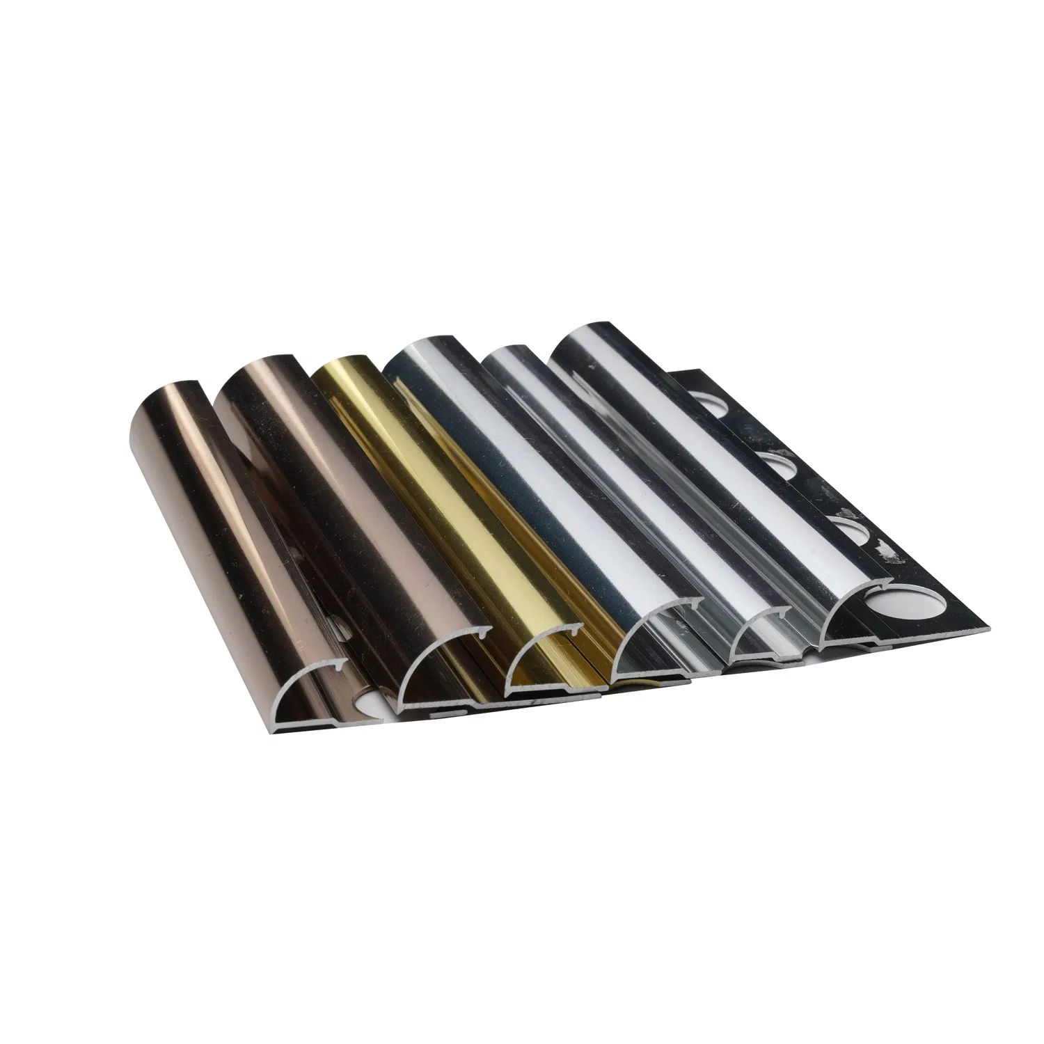 Aluminum Strip Listello Stainless Steel Stair Nosing Curved Sqaure Shape Tile Profile Aluminium Tile Trim