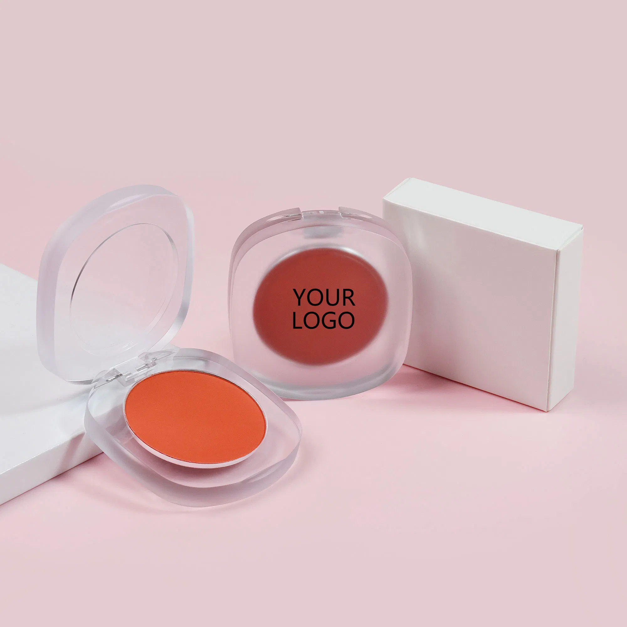 Custom Blush Private Label Vegan Waterproof Pigment Face Shimmer Blush Pressed