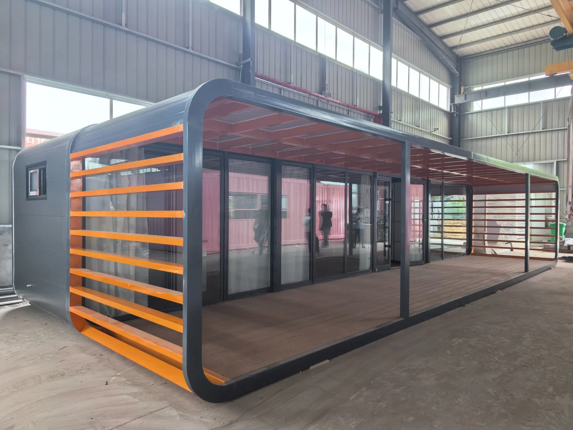 Hot Sale 20FT 40FT Office Pod with Furniture Luxury Small House Expandable Apple Cabin Container House