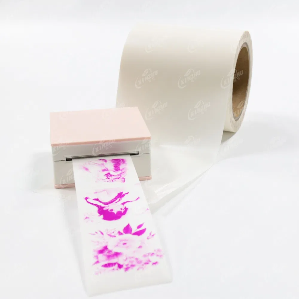 Factory Customized Pink Transparent Sticker Thermal PP Self-Adhesive Label Material