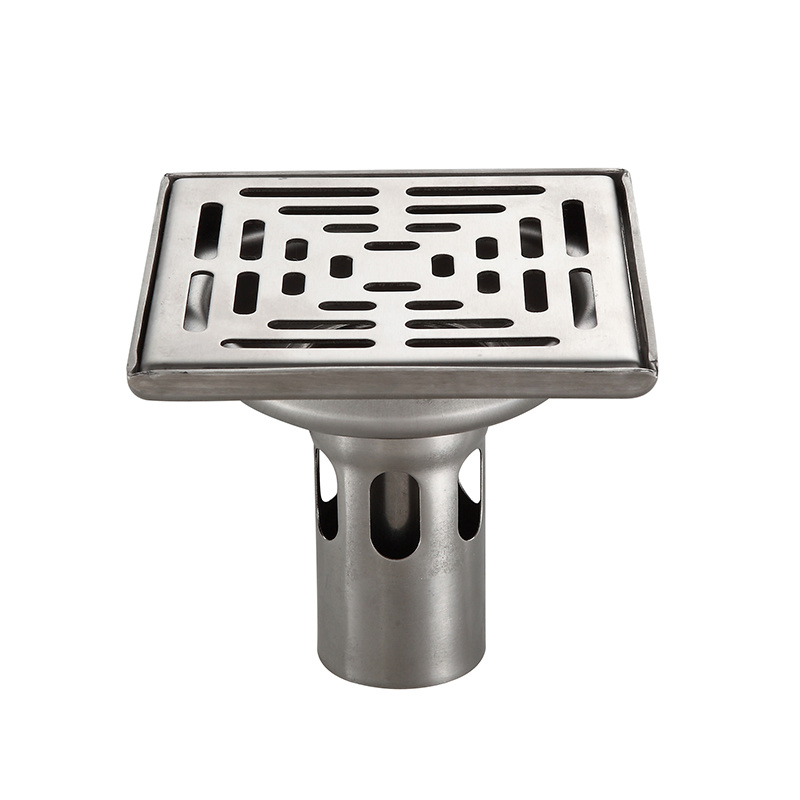 Anti Odor Insert Stainless Steel Shower Drain Cover Square Floor Drain for Bathroom