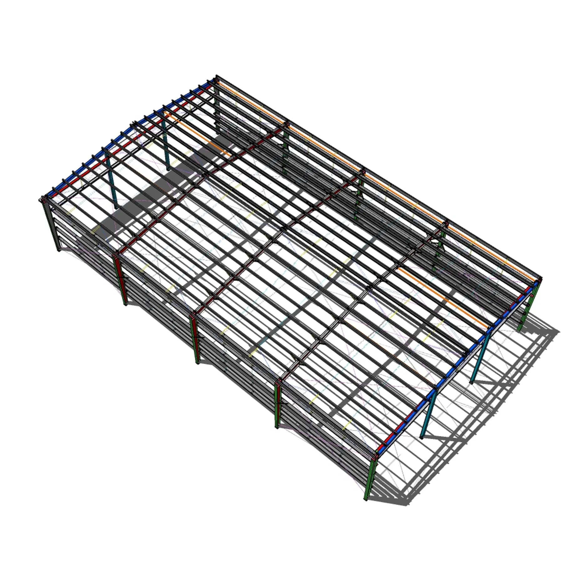 Heavy-Duty China Wholesale Customized ISO CE Steel Structure Building Material of Steel Structure Farm Warehouse Shed with Brick Wall