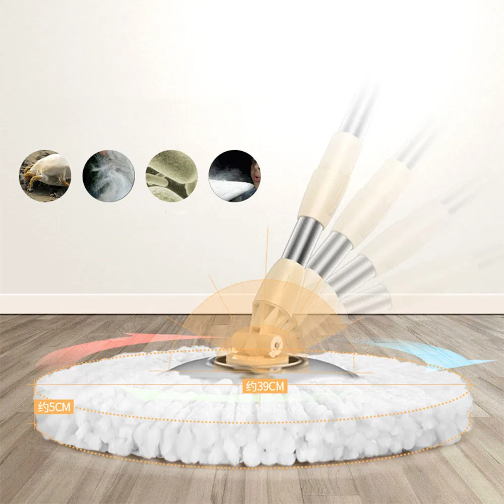Three Parts Pole Clever Floor Cleaning Mop Microfiber Flat Magic Spray Mop