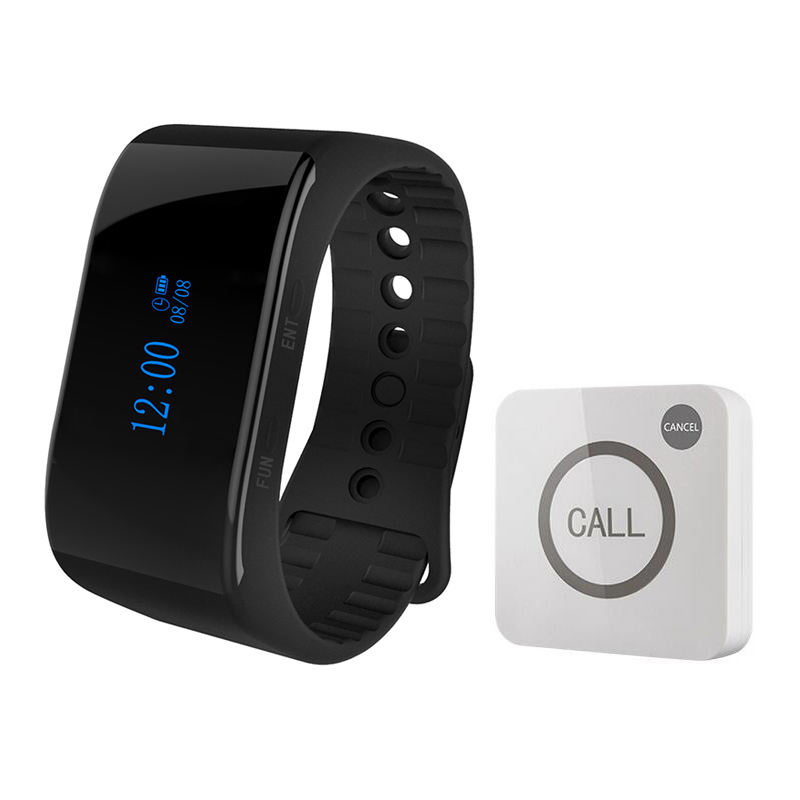 Wireless Waiter Calling Waitress Paging Watch Pager System