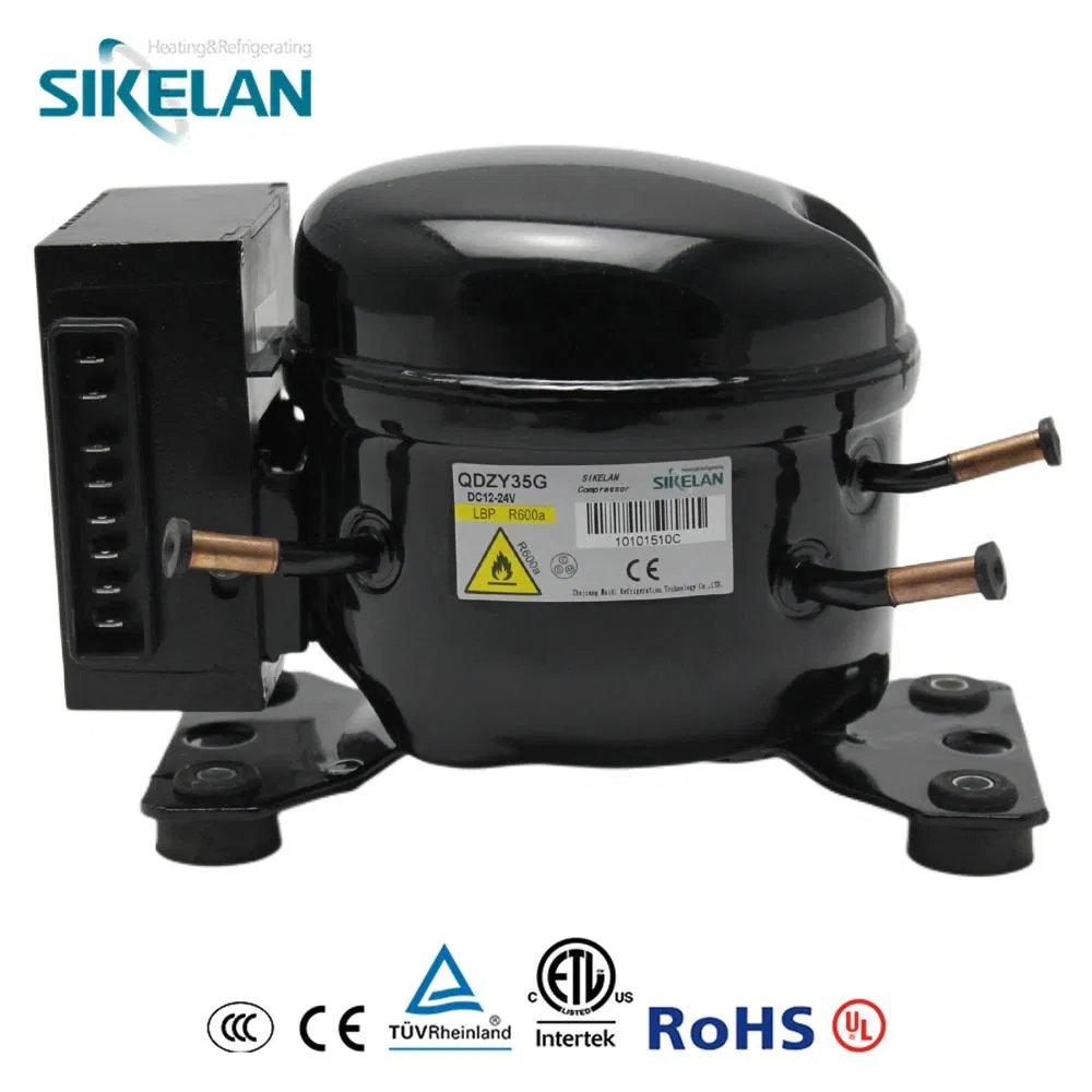 Low Noise R134A/R600A 12V 24V DC Refrigeration Cooler Compressors