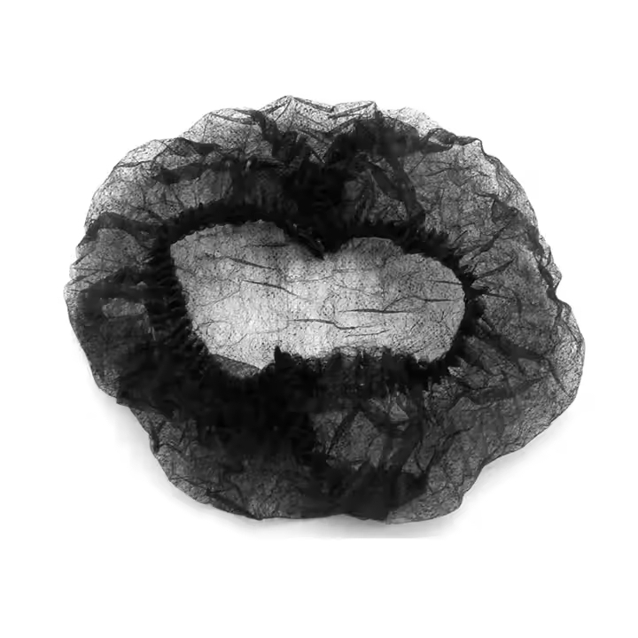 PP12GSM Double Elastic Disposable Head Cover Bouffant Cap 21''