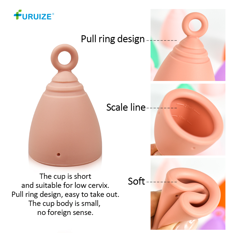 New Arrival ISO 13485 Furuize Silicone Menstrual Cups Women Copa Menstrual Cup