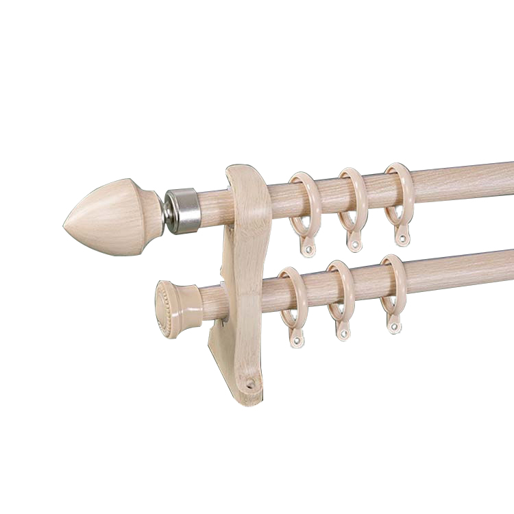 Manufacturer Modern High Quality Wooden Window Curtain Rod