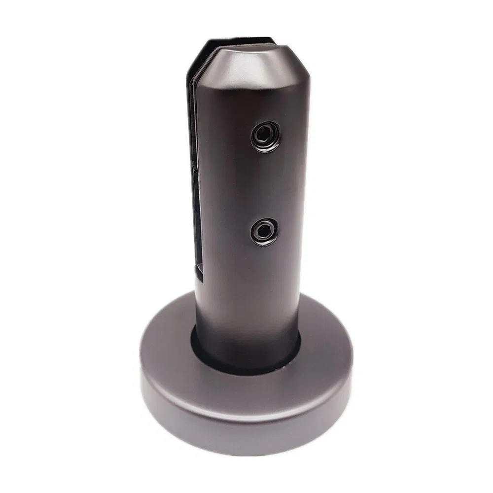 Black Color 160mm Glass Railing Clamp Glass Spigot Fitting