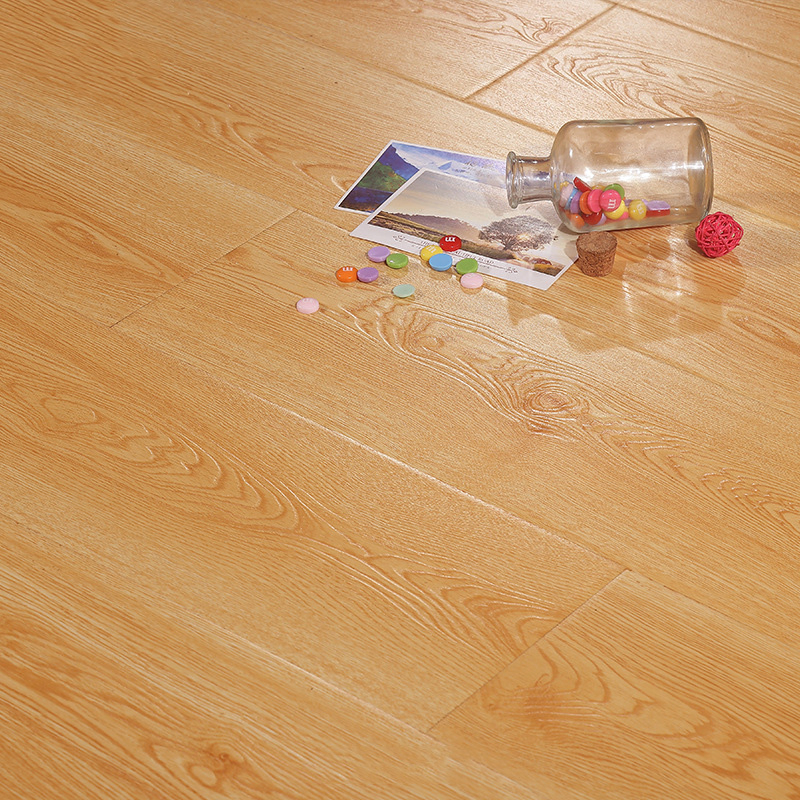 12mm Warehouse Office Synchronized Relief Laminate Floor Nordic Grey Laminate Flooring