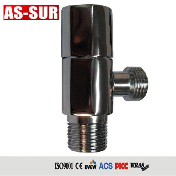Bathroom Toilet Chrome Plated Brass Angle Valve A6006
