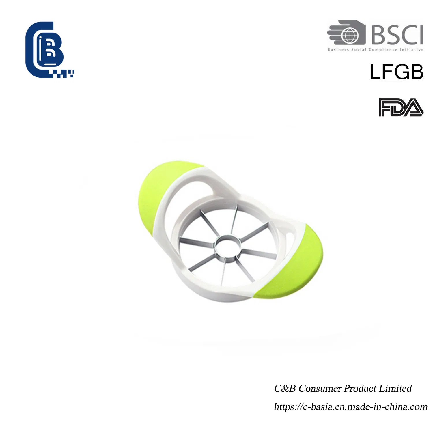 Manual Fruit & Vegetable Cutter - Stainless Steel Apple Slicer/Corer, Kitchenware