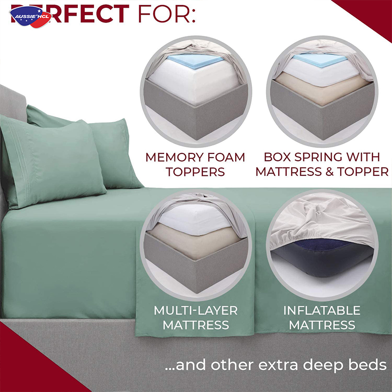 Customize Bedding Set Home Hotel Fitted Bed Sheets Waterproof Mattress Covers
