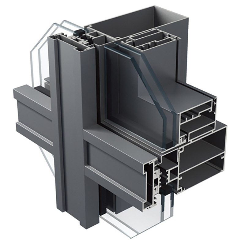 Customized Wholesale Building Materials Waterproof Aluminium Curtain Wall Profile (RA-017)