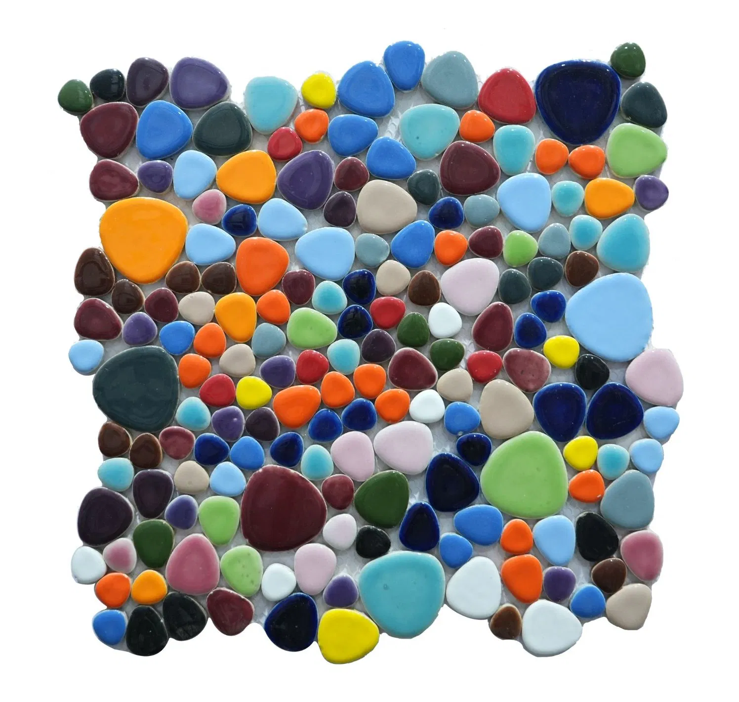 Glass Pebble Mosaic Stone Tile for Interior and Exterior Decoration