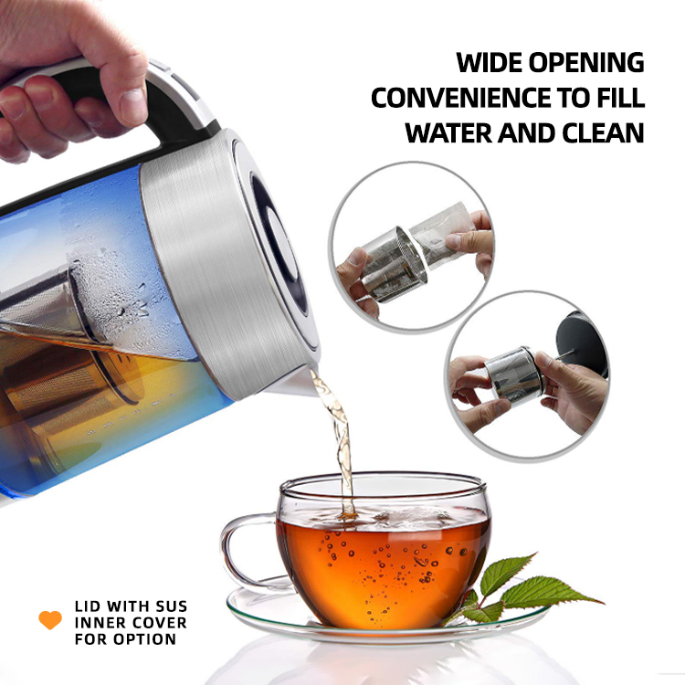 Jewin Kitchen Intelligent Electric Digital Kettle 2200W 1.7L 360 Cordless Jug Kettle