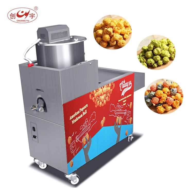 Chuangyu Cy-360 High Production Easy to Move Gas Caramel Popcorn Machine with Battery