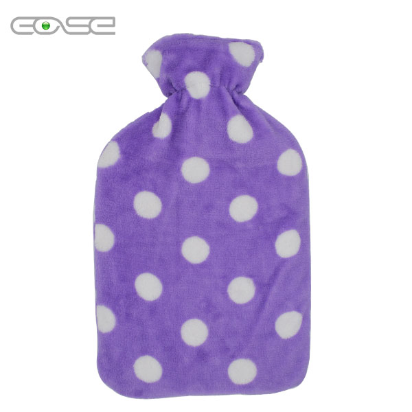 Luxurious 2 Litre Hot Water Bottle with Soft Fleece Cover