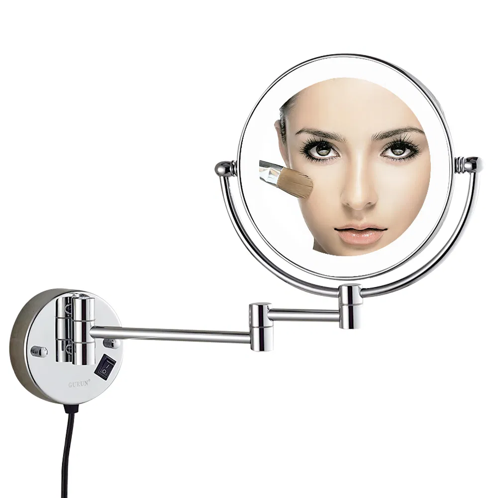 Elegant Dual Face LED Makeup Cosmetic Mirror for Luxury Bathroom