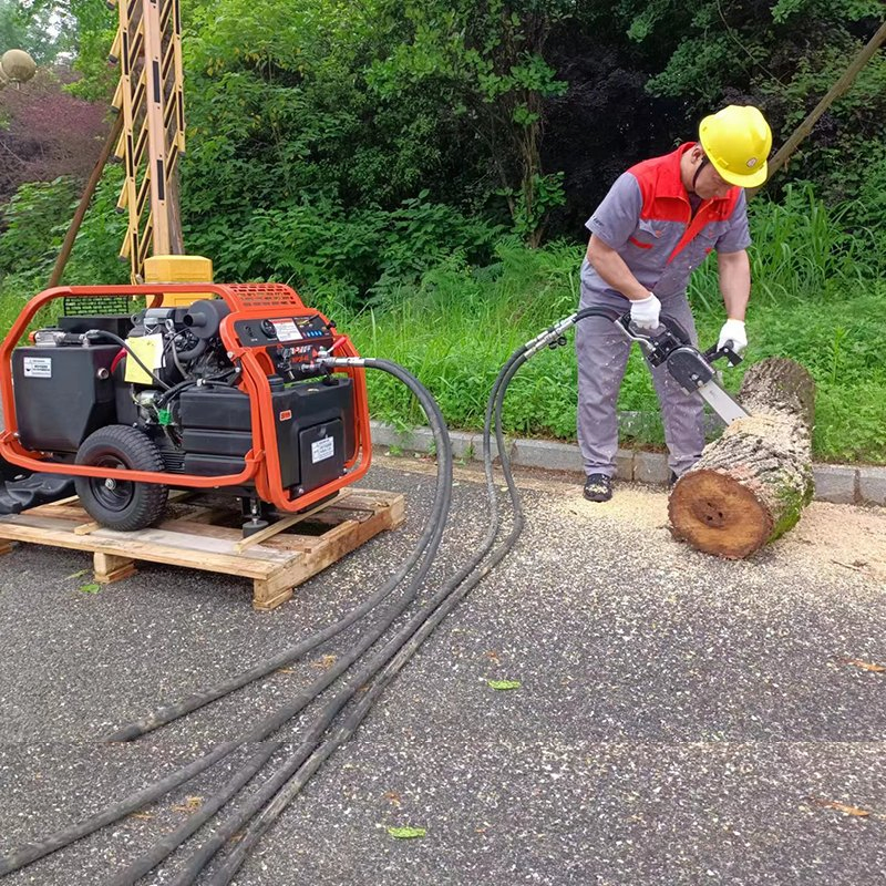 Emergency Rescue Powerful Handheld Hydraulic Log Wood Timber Splitter Chain Saw