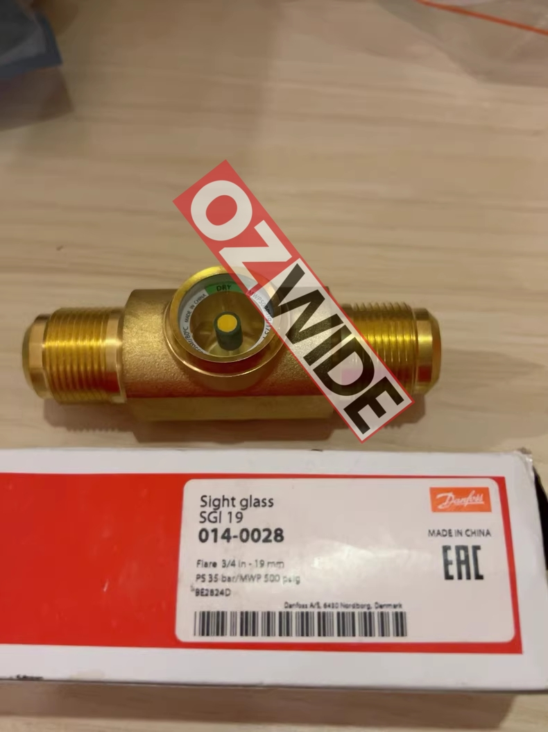 Danfoss 014-0028 Sgi19 Sight Glass Solder Flare ODF Refrigeration Cold Room