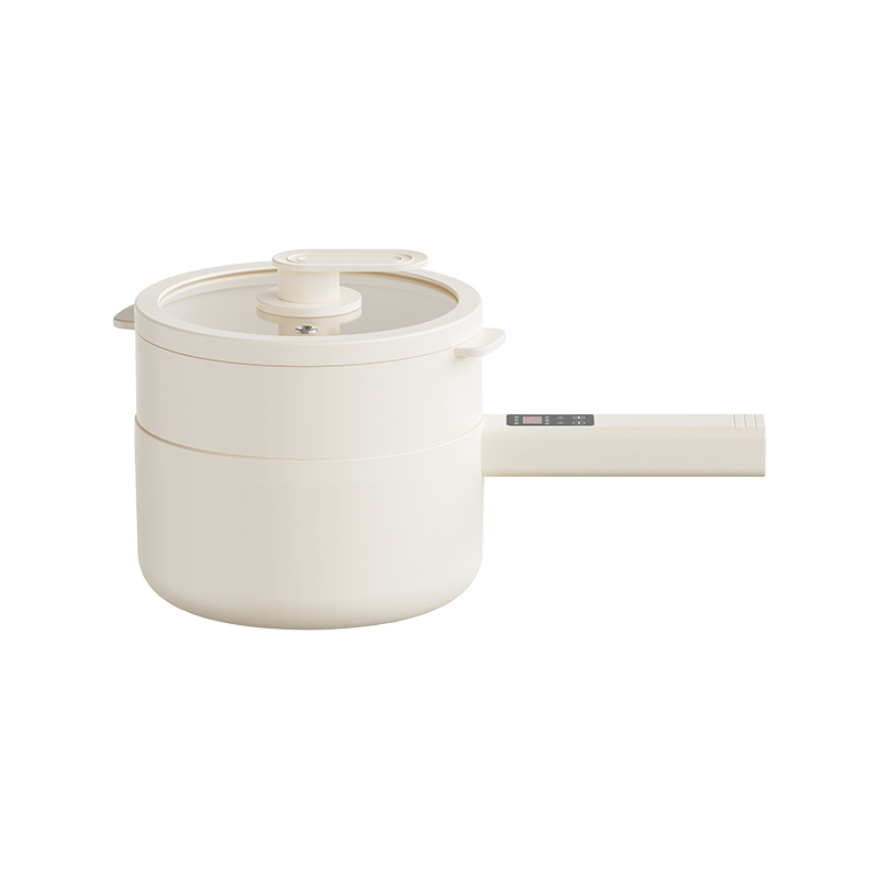 Portable Non-Stick Frying Pan Over-Heating and Boil Dry Protection Stainless Steel Non Stick Automatic Soup Maker Electric Cooker Pot