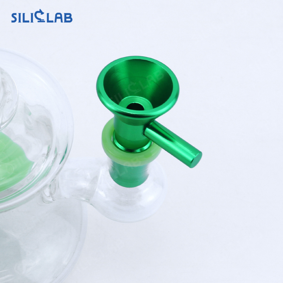 Laser Logo Smoking 14mm Handle Metal Aluminum Banger Bowl