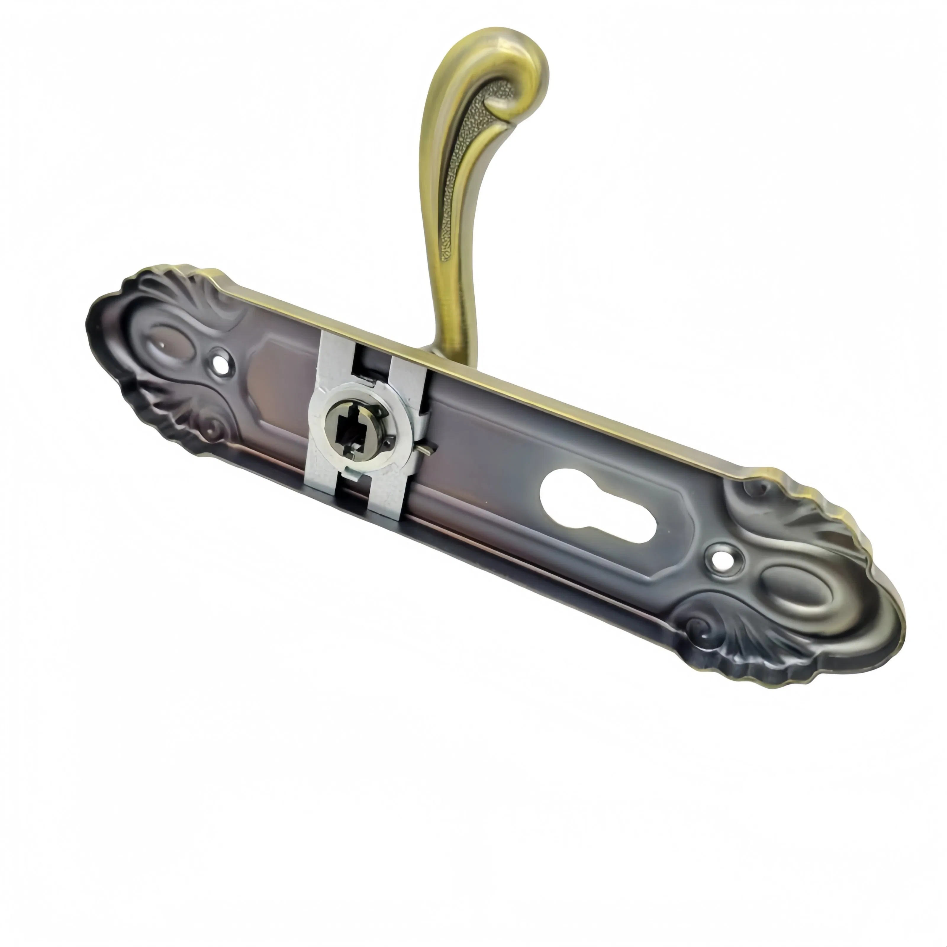 Door Accessories Hardwar Cheap Luxury Modern Style Bedroom Door Lock Metal Lever Handles Furniture Aluminium Alloy Door Handle for Interior Doors Plastic Handle