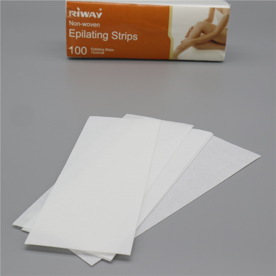 Wholesale Free Sample Spunlace Wax Strips Printable Box Packing Body Waxing Strips