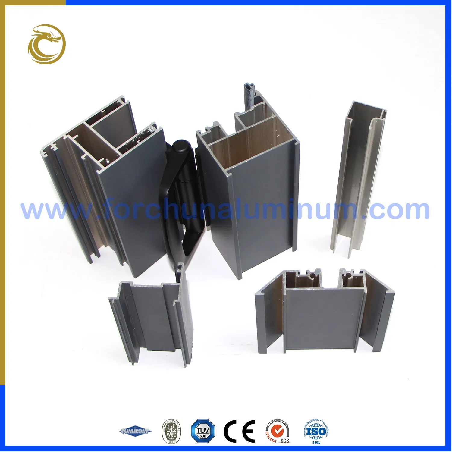 Custom Design Aluminium Bi-Folding Door Profiles Extrusion Aluminum Pivot Door Profile Frame