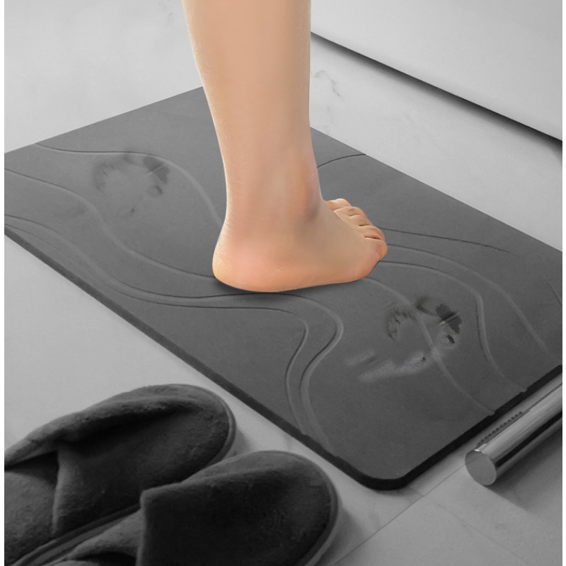 Eco Friendly Diatomite Diatomaceous Earth Shower Super Absorbent Stone Bath Mat