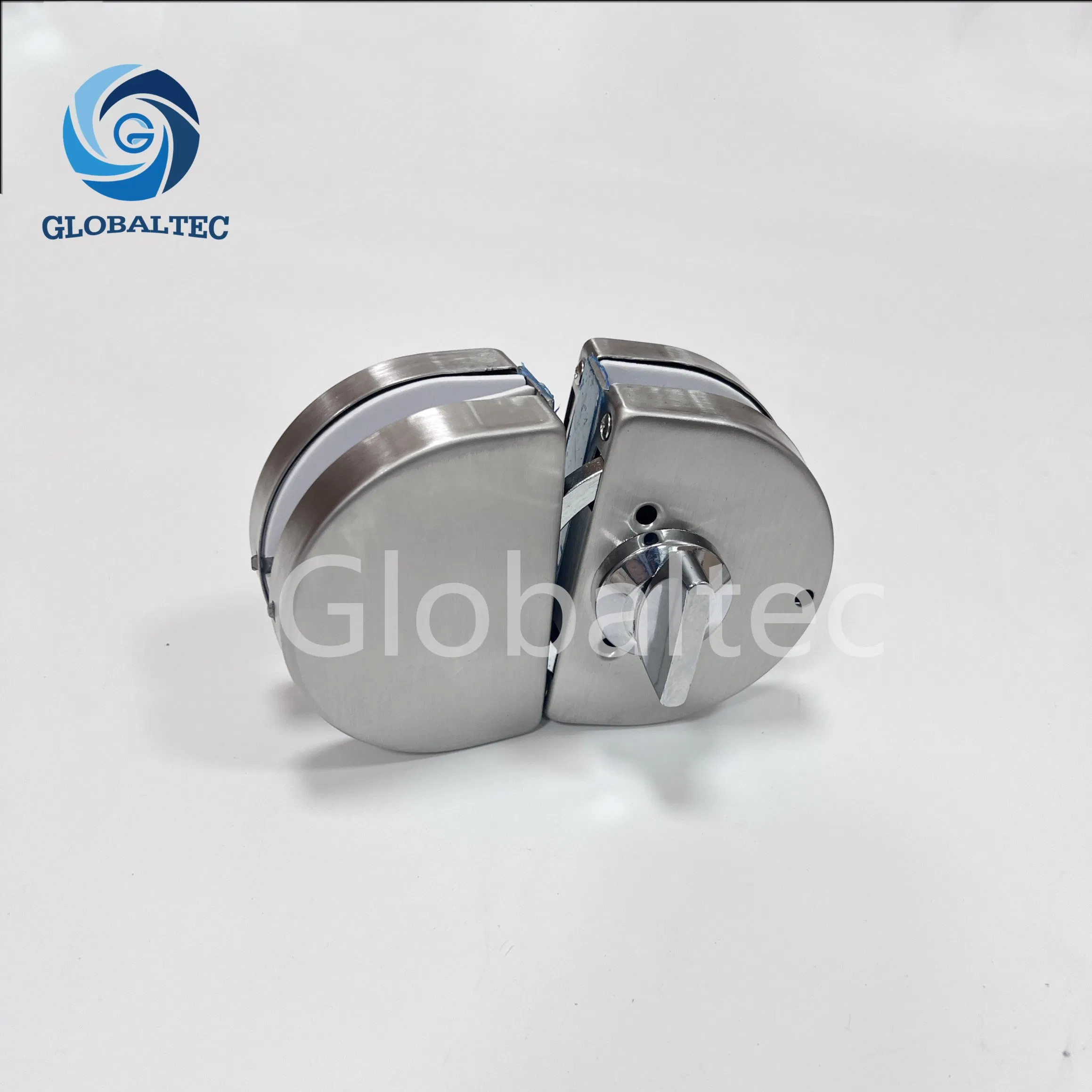 304 Stainless Steel Glass Door Lock Push-Pull Double Office Free Punch