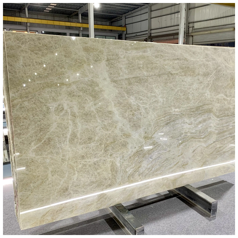 Brazilian Exotic Beige Perla Venata Quartzite Slabs
