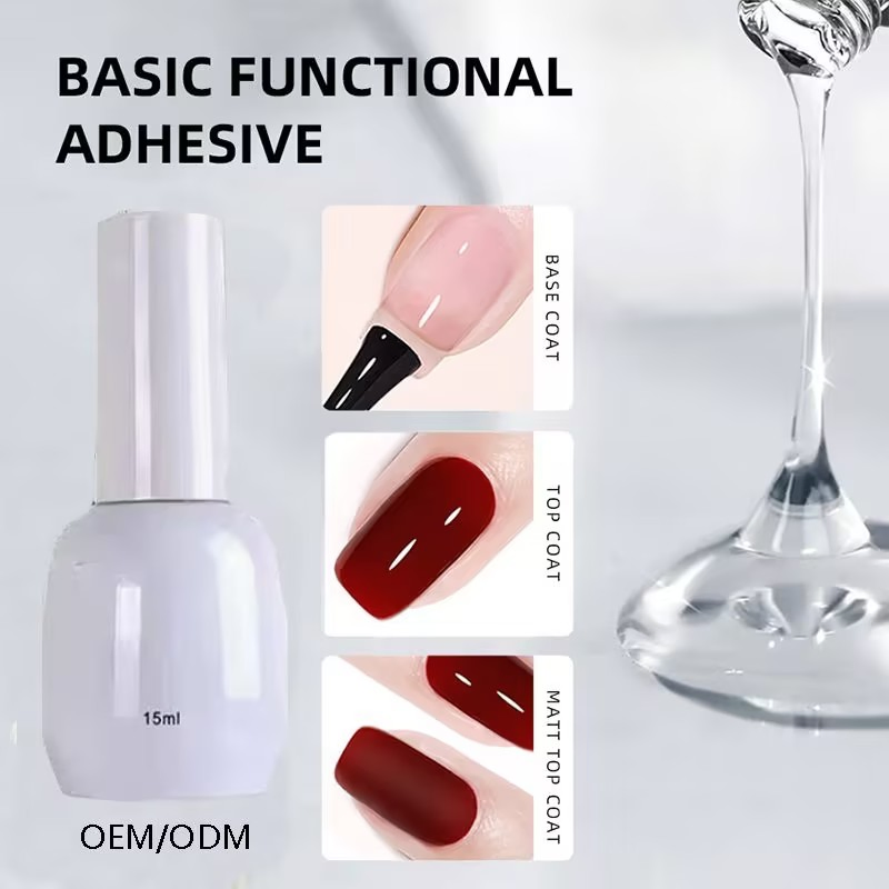 Wholesale Private Label UV Nail Polish Gel Top Coat and Base Coat