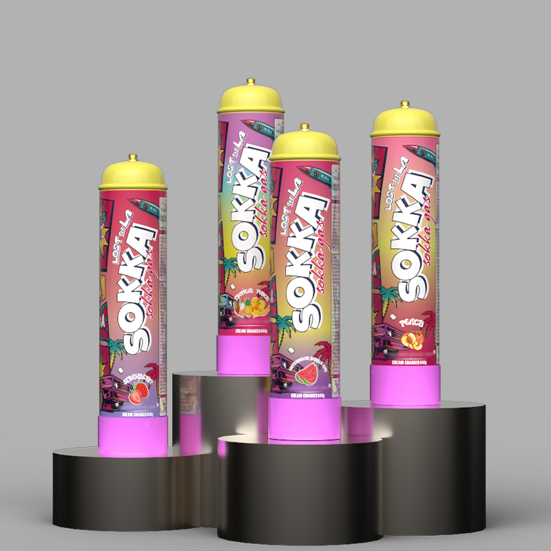 Sokka Wholesale 3.3L Nitrous Oxide Gas Cylinder 99.95% Purity N2o Cream Chargers