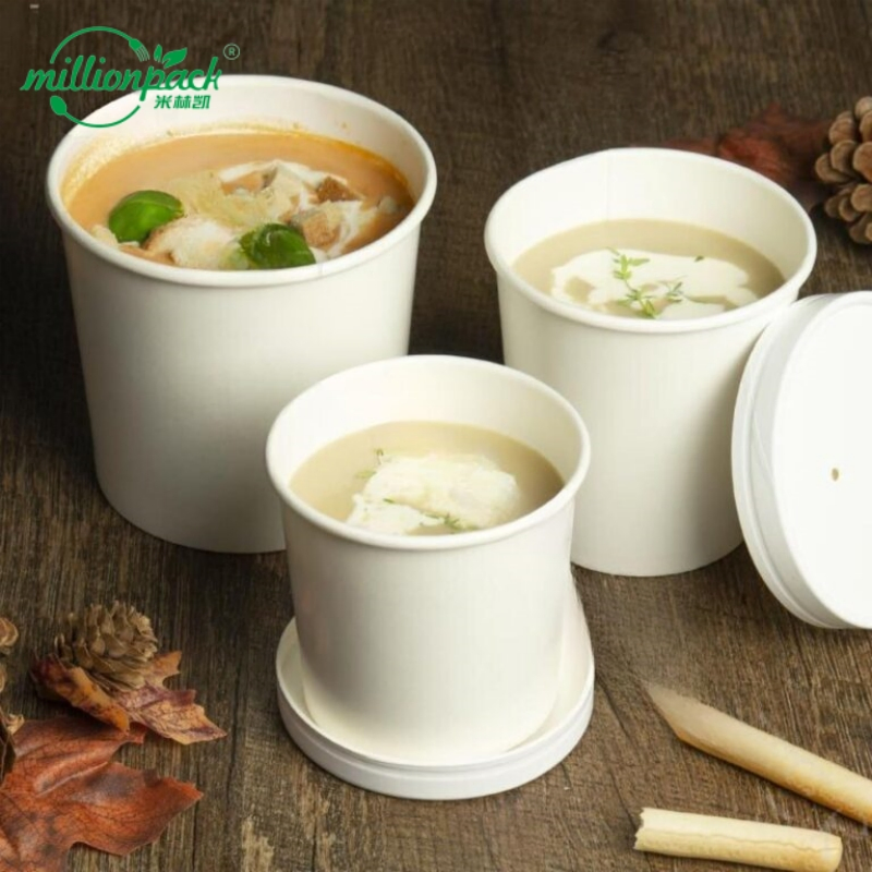 Eco-Friendly Kraft Paper Soup Bowl for Restaurant and Catering